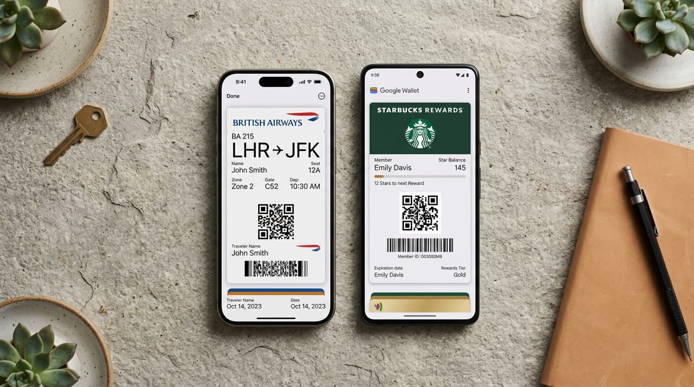 Customer using mobile wallet pass