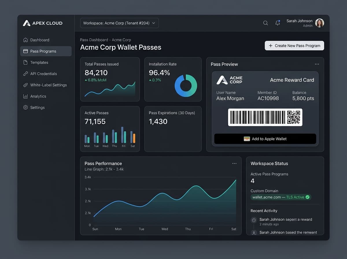 Put your brand on the Wallet management experience.