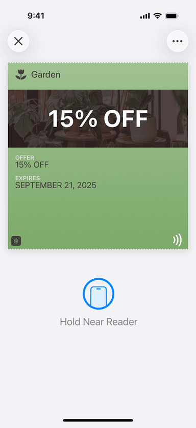 Stamp redemption wallet pass