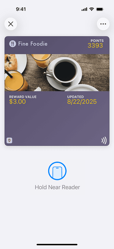 Gift card & Prepaid card wallet pass